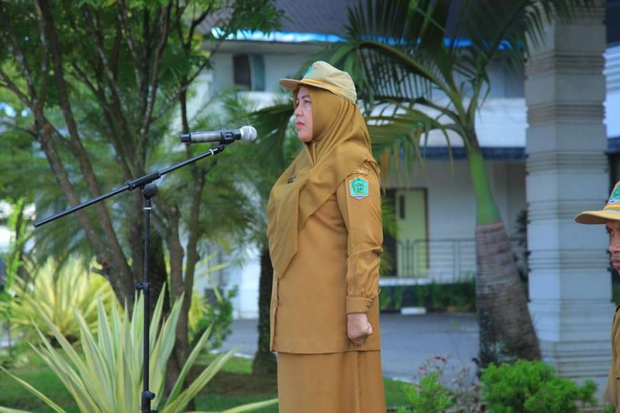 Apel Gabungan, Bupati : Jadilah Pelopor Pelayanan Publik Dalam Mensukseskan Visi Misi