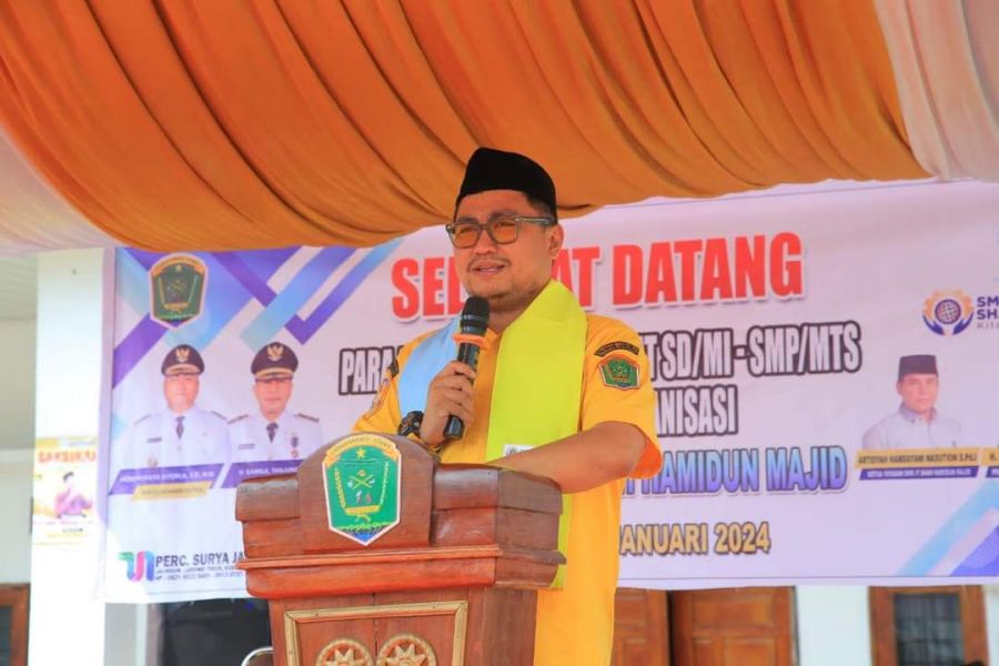 Bangun Ruang Kelas, Bupati HYS Ajak Masyarakat Dukung Perkembangan Dunia Pendidikan di Labura