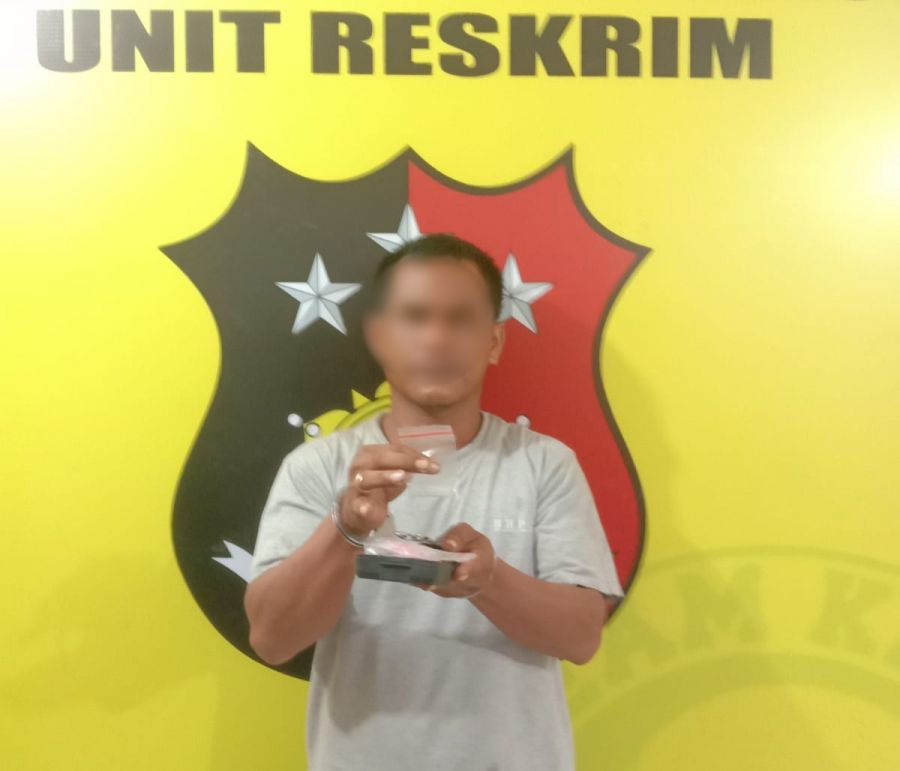 Budi Giro Pengedar Sabu-Sabu Diamankan Unit Reskrim Polsek Kualuh Hulu