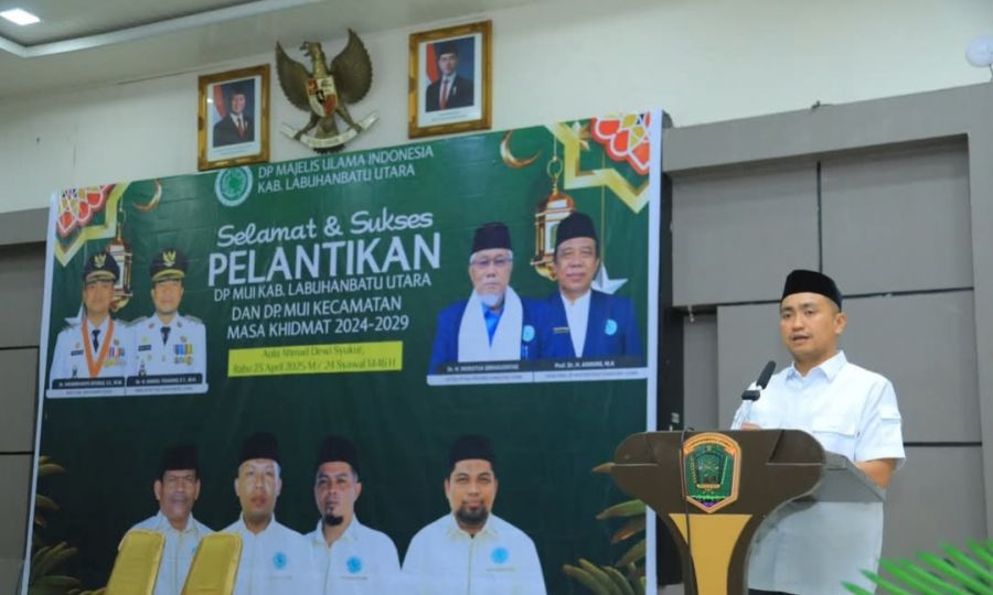 Bupati Dan Wakil Bupati Labura Hadiri Pelantikan Dewan Pimpinan MUI Kabupaten Dan MUI Kecamatan