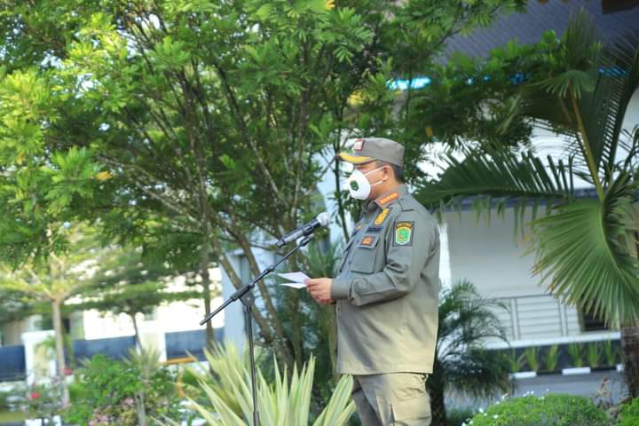 Bupati Hendriyanto Sitorus Pimpin Apel Gabungan ASN di Lingkungan Pemkab Labura