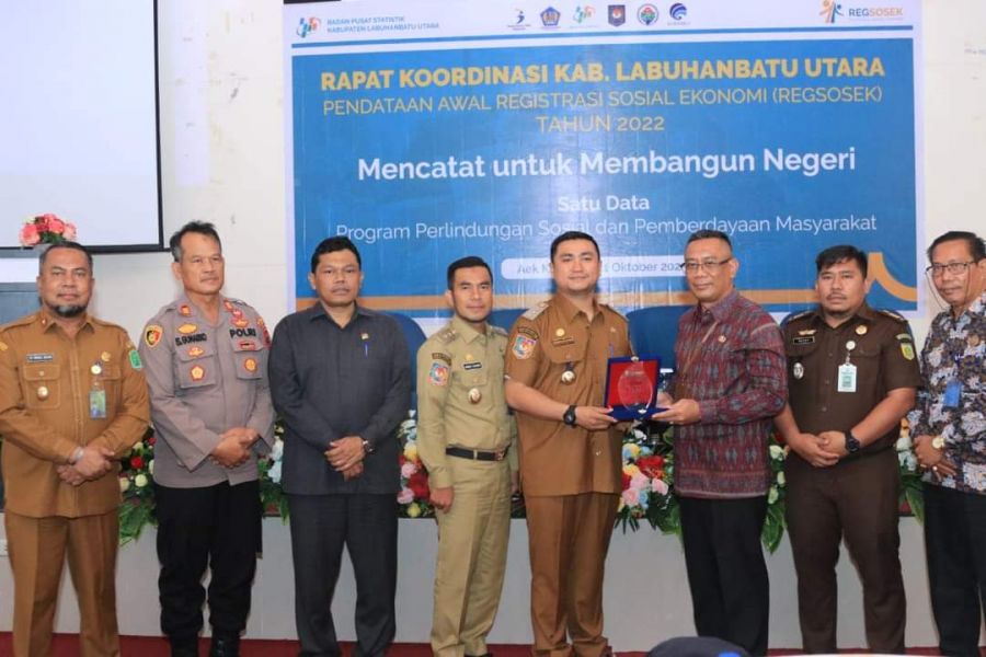 Bupati HYS Didampingi Wabup Samsul Hadiri Rapat Koordinasi Daerah Pendataan Awal Registrasi Sosial