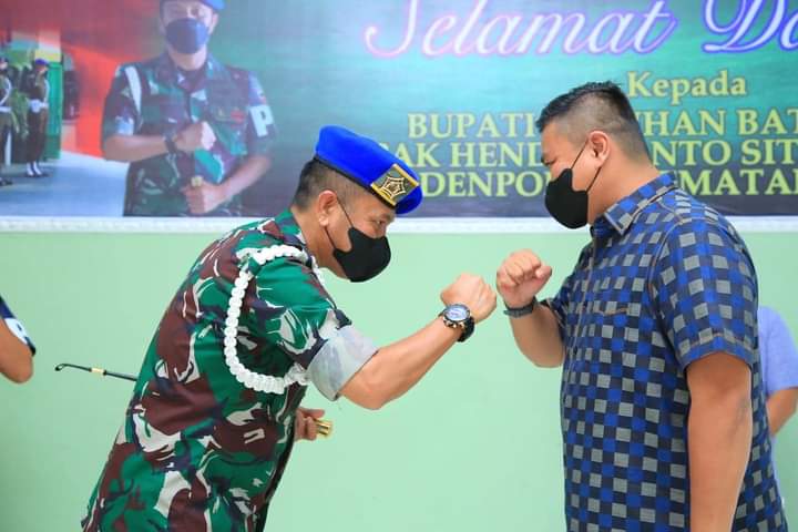 Bupati HYS Lakukan Silahturahmi Ke Denpom I/1 Pematang Siantar