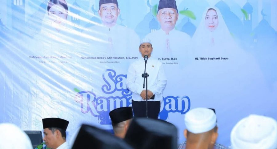 Bupati Labura Dampingi Gubernur Sumut Safari Ramadan