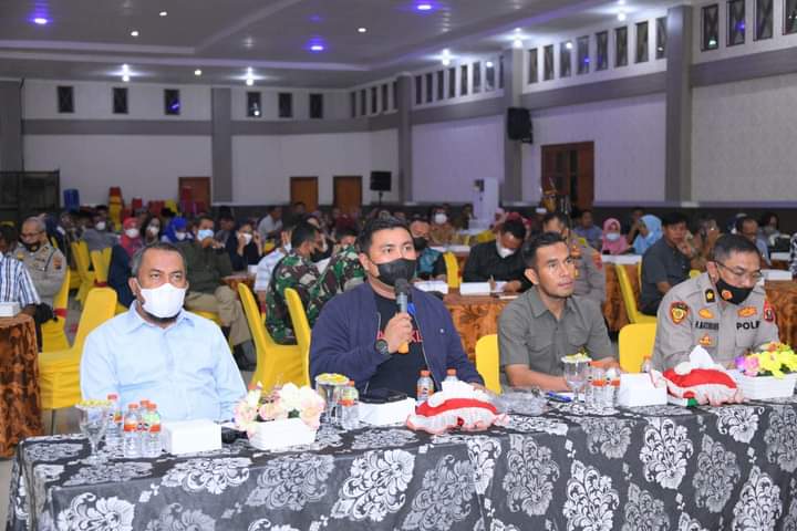 Bupati Labura Gelar Zoom Meeting Bersama Direktur Reskrimsus Polda Sumut  di Aula Ahmad Dewi Syukur