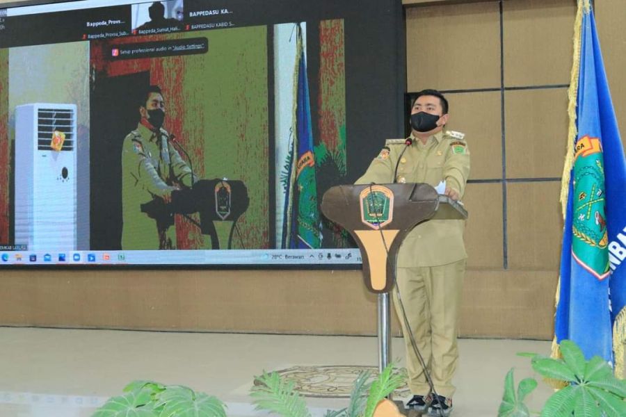 Bupati Labura Hadir Acara Pemetaan dan Analisis Situasi Stunting Di Aula Dwi Syukur
