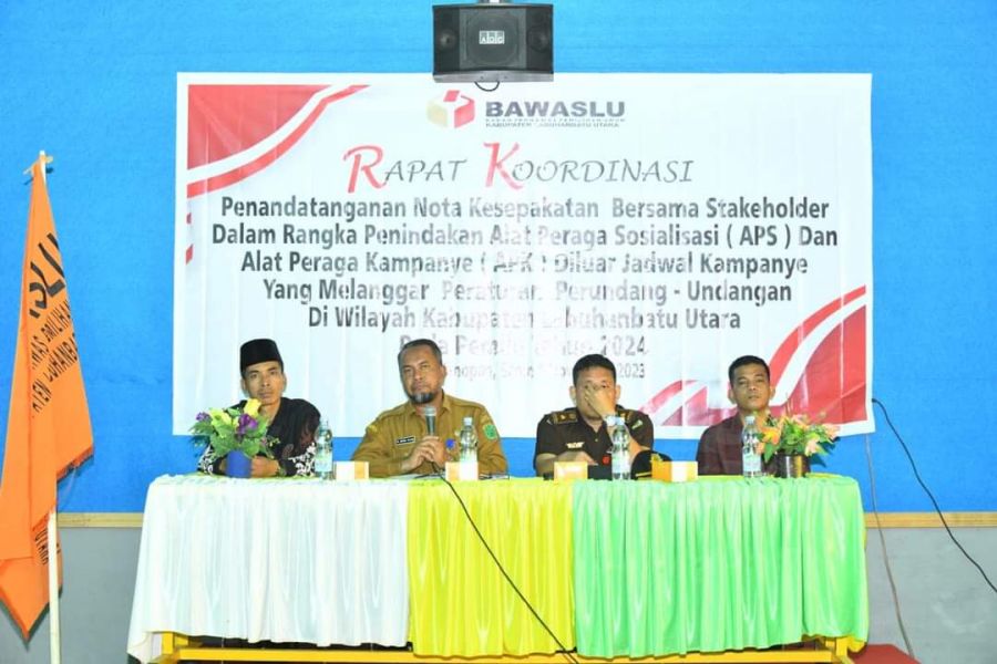 Bupati Labura Hadiri Rakor dan Penandatanganan Bersama Stakeholder