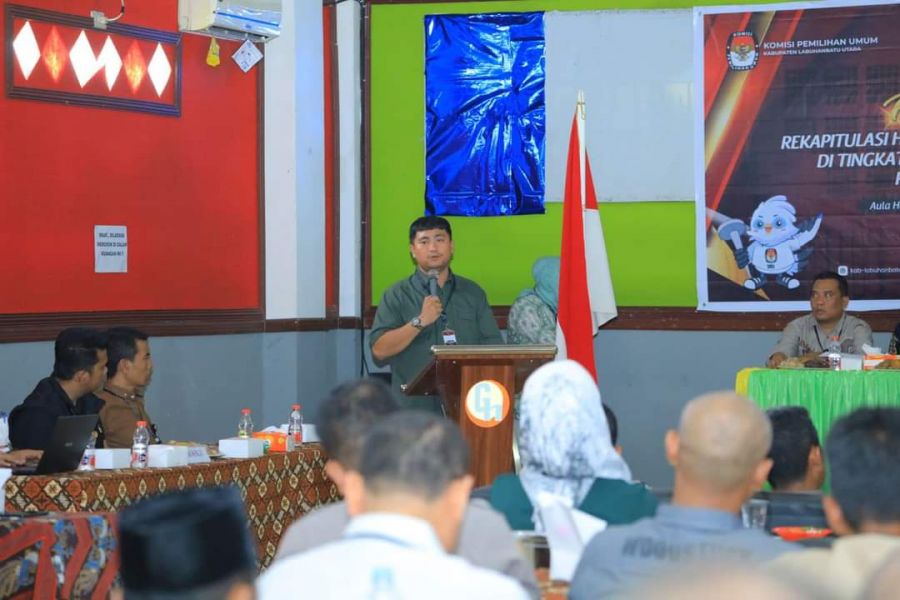 Bupati Labura Hadiri Rapat Pleno Rekapitulasi Hasil Pemilu 2024