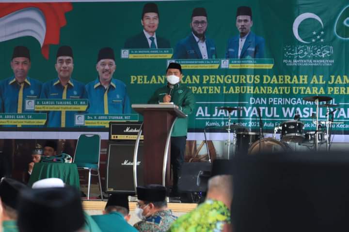 Bupati Labura Hendriyanto Hadiri Pelantikan Pengurus PD Al jami