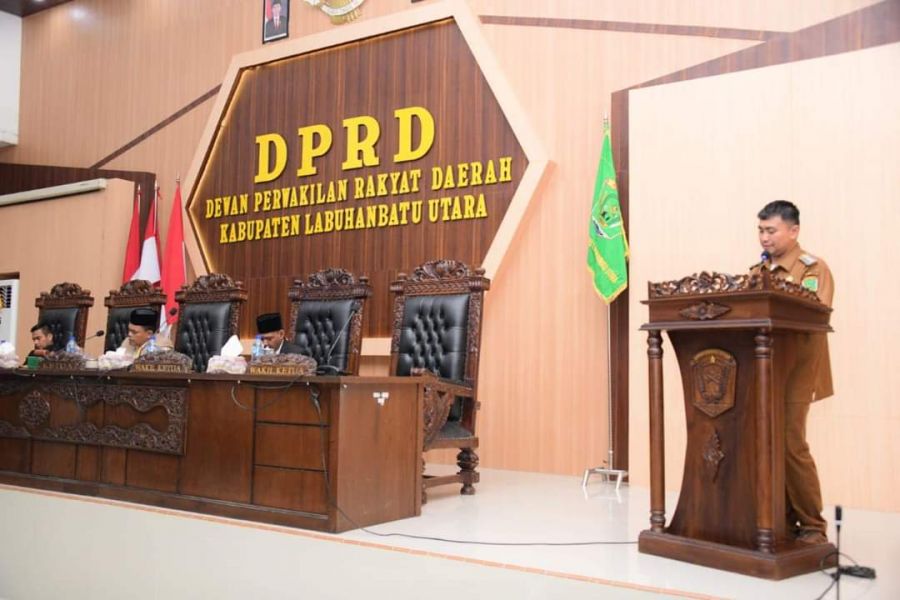 Bupati Labura Hendriyanto Sitorus Sampaikan Nota Pengantar LKPJ TA. 2023