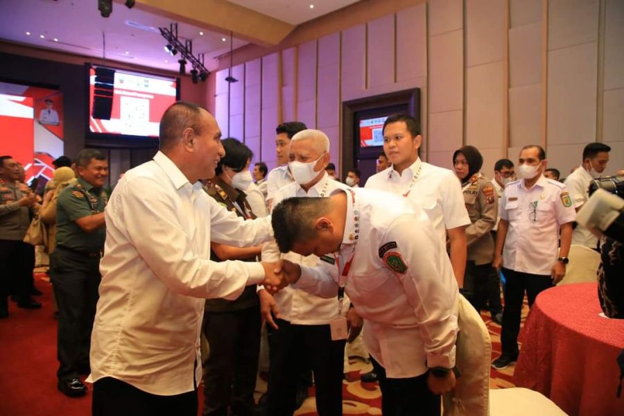 Bupati Labura HYS Hadiri Rakor Evaluasi Penyerapan Anggaran APBD Dan Dampak Inflasi