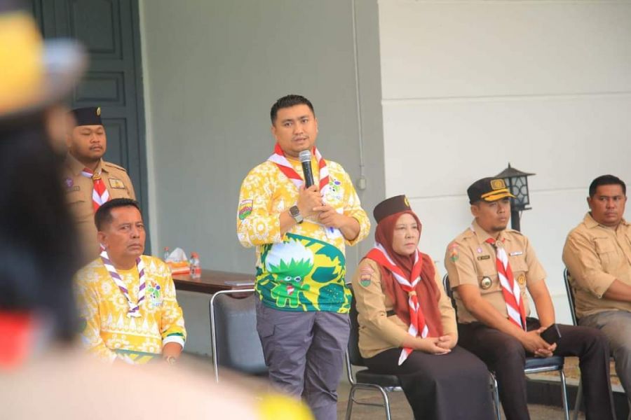 Bupati Labura HYS Lepas Peserta Perkemahan Bakti Saka Bakti Husada Tingkat Nasional