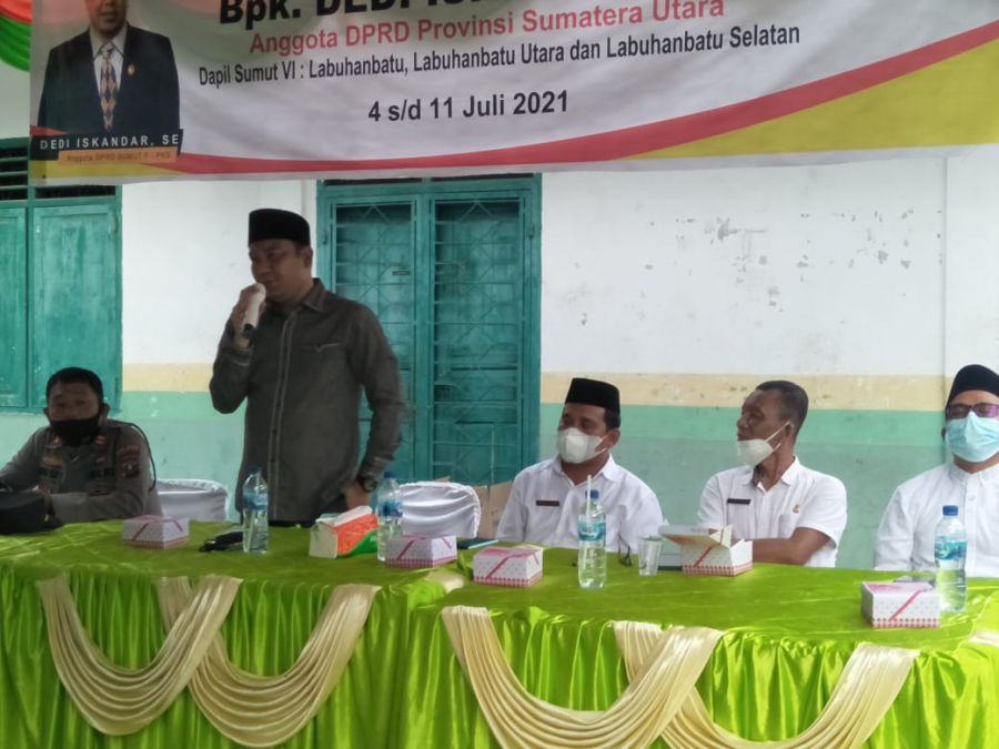 Dedi Iskandar ungkap Hasil Kerjanya pada Reses di Aek Kanopan