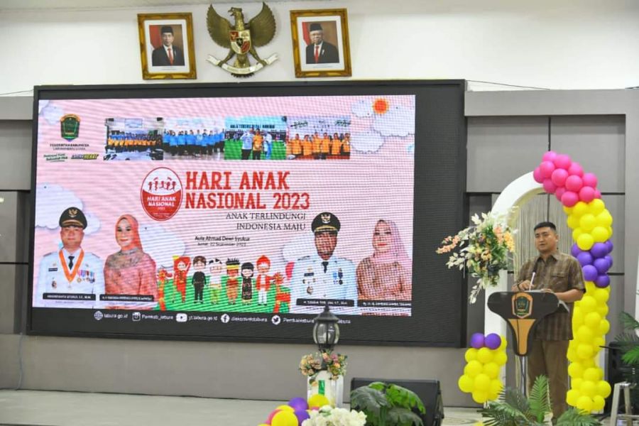 Hadiri Peringatan HAN, Bupati HYS Ajak Semua Masyarakat Menjaga Anak Anak Dari Peredaran Narkoba