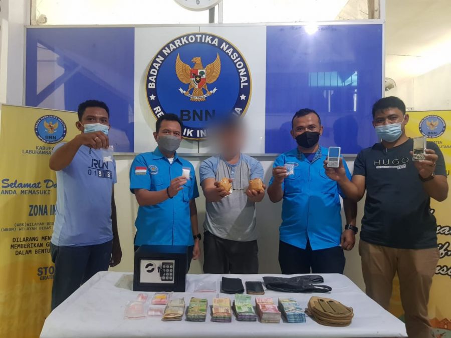 Ipul Terduga Bandar Narkoba Diamankan BNNK Labura