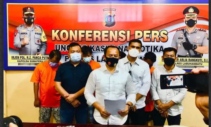 Kapolres LabuhanBatu Ringkus Bandar Narkoba Antar Provinsi