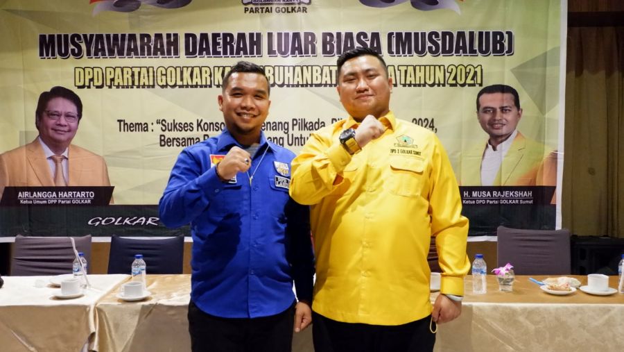 Ketua DPD KNPI Labura Helvin ucap Selamat Terpilihnya HYS ketua Golkar Labura