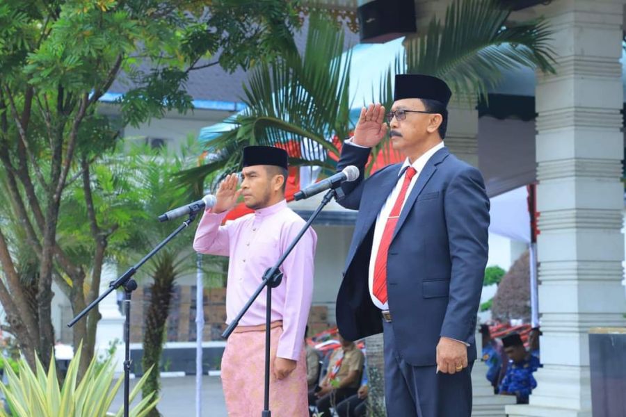 Moment Hari Lahir Pancasila 2024, Wabup Samsul Tanjung Bertindak Sebagai Inspektur Upacara