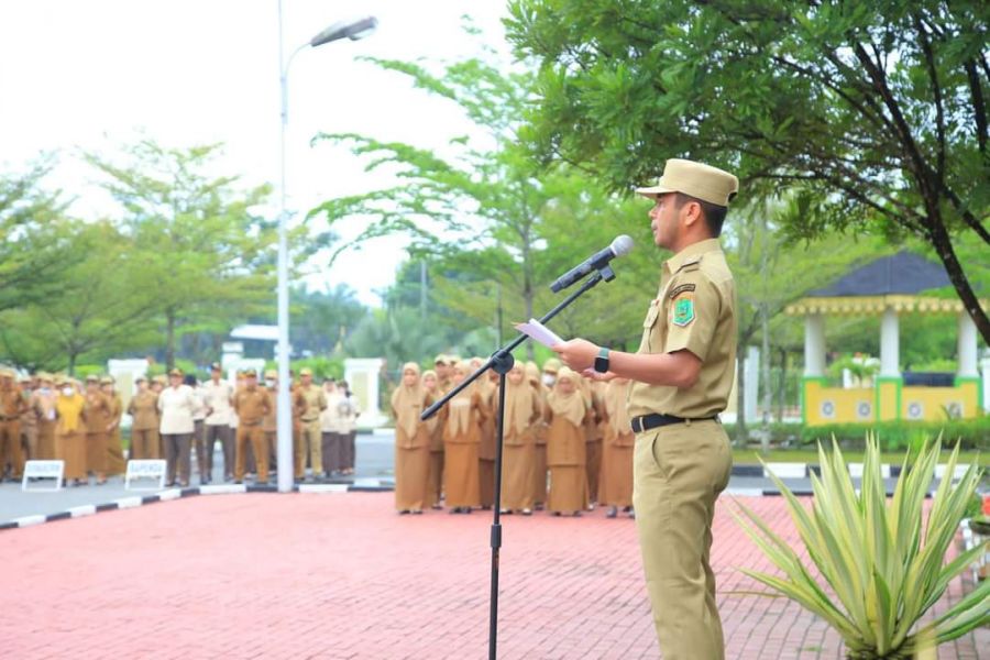 Pimpin Apel, Wabup Samsul Minta Kepala OPD Aktif Dalam Pengawasan Proyek Fisik