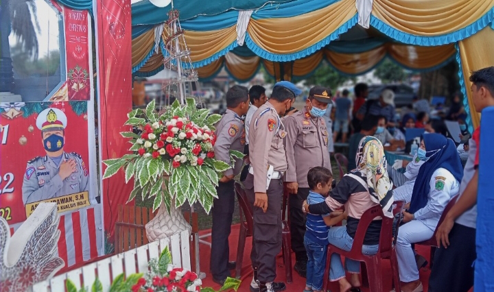 Pospam II Polsek Kualuh Hulu Lakukan Razia Vaksin Bagi Penumpang Transportasi Umum