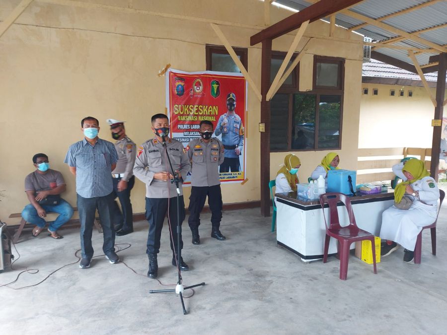Polsek Kualuh Hulu Gelar Vaksinasi Untuk Insan Pers
