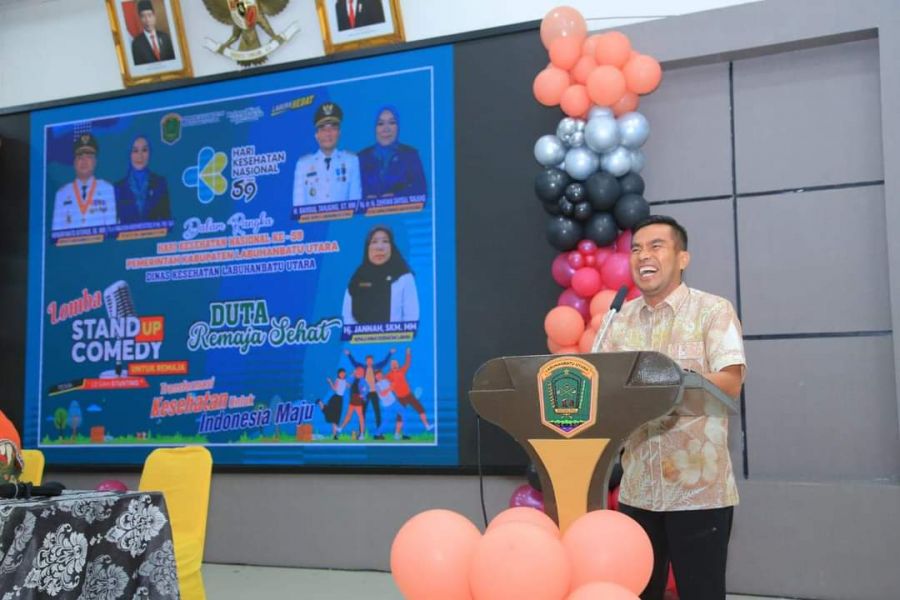 Sambut HKN, Wabup Samsul Tanjung Hadiri Perlombaan Yang digelar Oleh Dinas Kesehatan