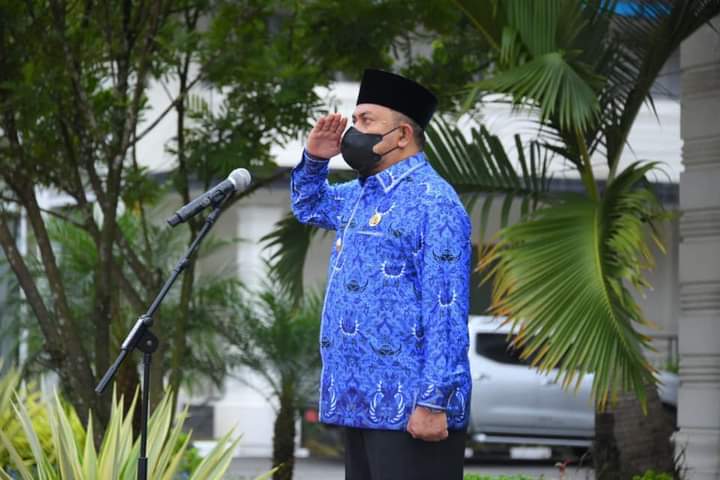 Sekda Labura Muhammad Suib Pimpin Upacara HKN