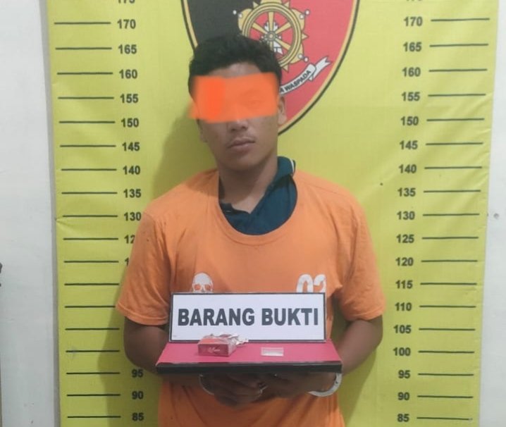 Sempat Kabur Lompat Sungai, SP Diamankan Unit Reskrim Polsek Na IX X Kasus Penyalagunaan Narkoba