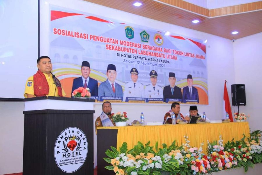 Sosialisasi Penguatan Lintas Agama, Bupati : Moderasi Beragama Mewujudkan Kerukunan Antar Umat