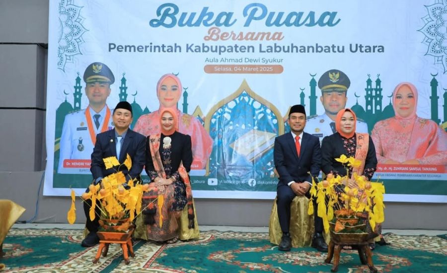 Tanda Rasa Syukur Usai Dilantik, Bupati dan Wabup Labura di Upah upah