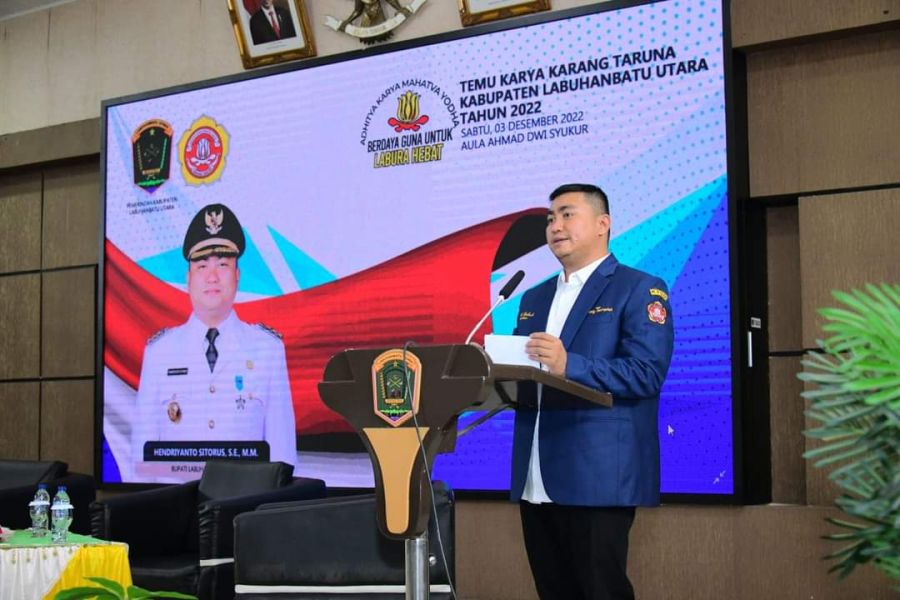 Temu Karya, Bupati Hendriyanto Ajak Karang Taruna Dukung Pembangunan Desa 
