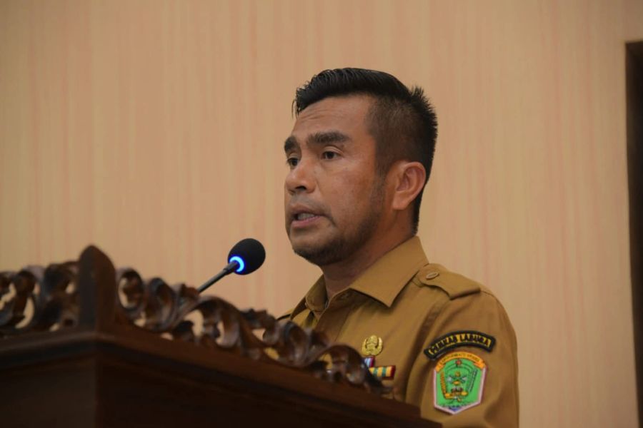 Wakil Bupati H. Samsul Tanjung Hadiri Rapat Paripurna Pandangan Umum Lintas Tiga Fraksi