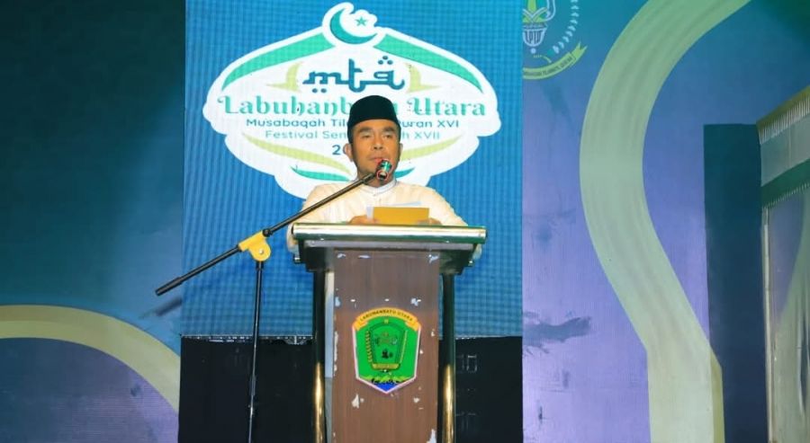 Wakil Bupati H.Samsul Tanjung Tutup MTQ ke-16 & FSQ ke-17 Tingkat Kabupaten Labura