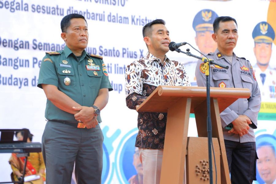 Wakil Bupati Labura Hadiri Acara Pesta Emas 50 Tahun Paroki ST. Pius X Aek Kanopan