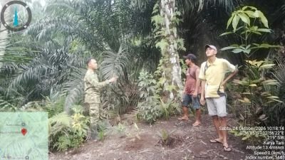 Serda Suirwansah Ajak Warga Rumbai Jaya Patroli Tapal Batas, Waspadai Ancaman Kebakaran Lahan